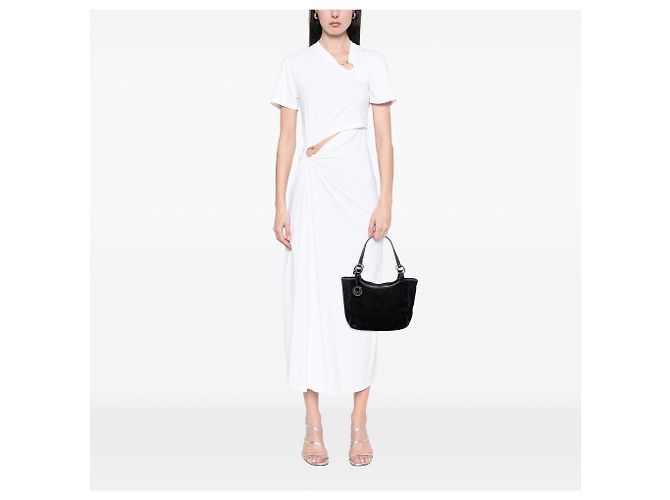 Fendi Black Zucca Wildleder Chef Tote Schwarz - Ansicht 6