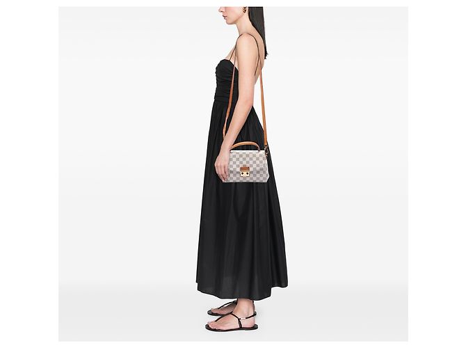 Louis Vuitton Bianco Damier Azur Croisette - vista 6