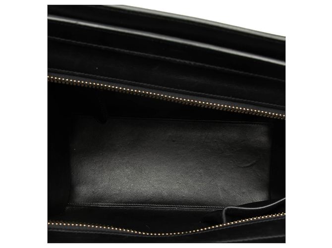 Céline Tote Luggage in pelle di vitello e nubuck tricolore micro beige Celine - vista 4