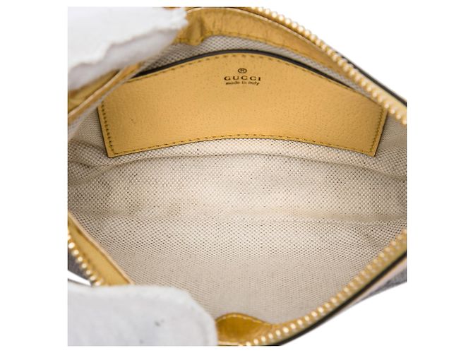 Borsa a tracolla Gucci Beige Small GG Supreme Ophidia - vista 4