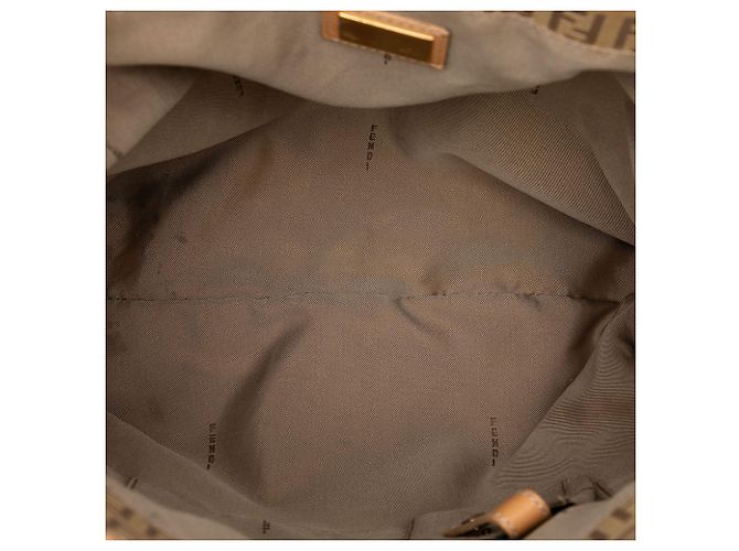 Tote in tela Zucchino beige Fendi - vista 4