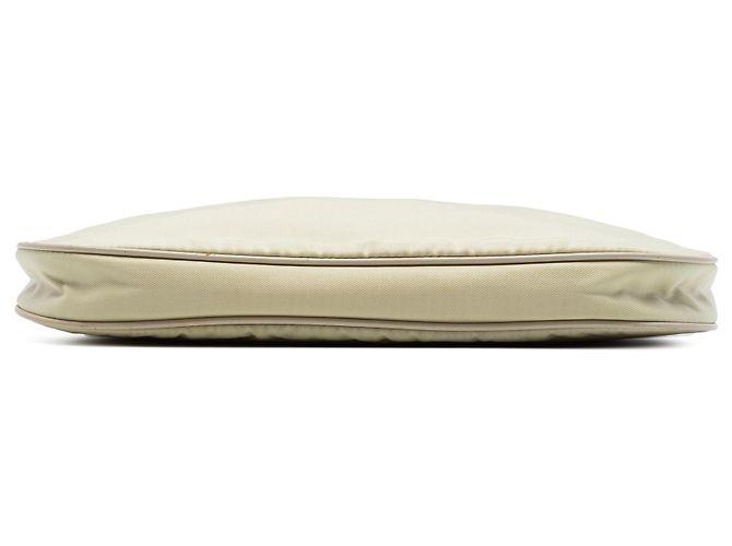 Borsa a tracolla con catena in Tessuto marrone Prada Beige - vista 3