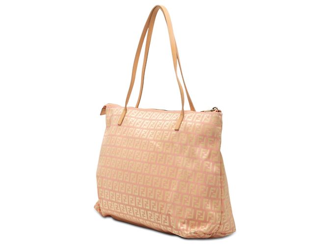 Fendi Pink Small Zucchino Canvas Tote - Ansicht 2