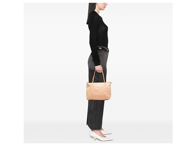 Fendi Pink Small Zucchino Canvas Tote - Ansicht 6