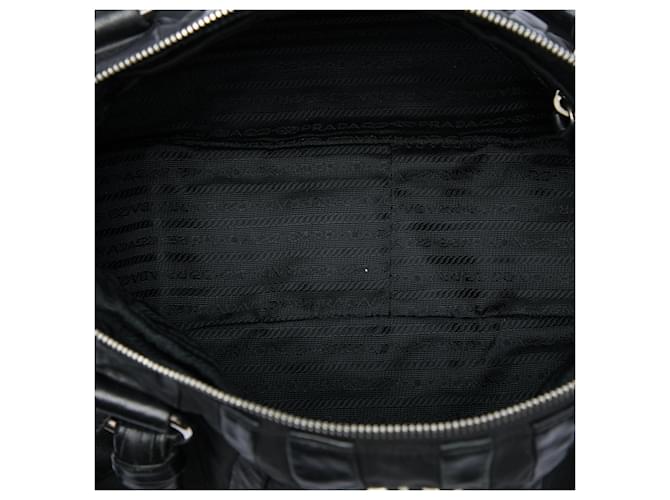 Borsa Prada Black Tessuto Nappa Waves Nero - vista 4