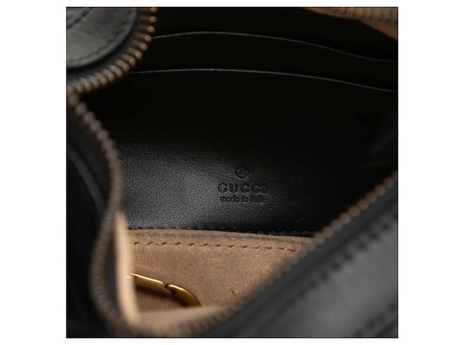 Borsa Gucci Black Mini GG Marmont Mezza Luna Nero - vista 5