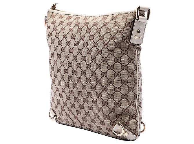 Gucci Beige GG Canvas Abbey D Ring Crossbody - vista 2
