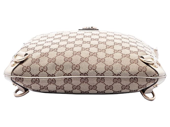 Gucci Beige GG Canvas Abbey D Ring Crossbody - vista 3