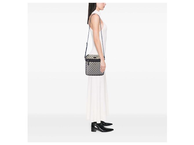 Gucci Beige GG Supreme Crossbody - vista 6