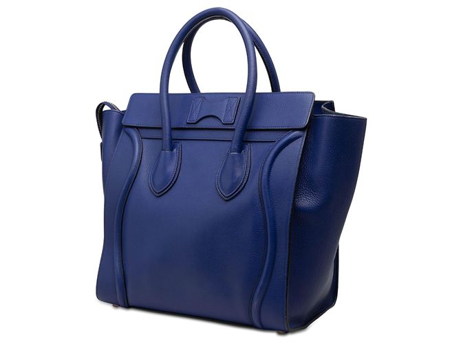 Céline Celine Blue Mini Kalbsleder Luggage Tote Blau - Ansicht 2