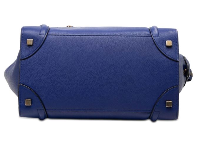 Céline Celine Blue Mini Kalbsleder Luggage Tote Blau - Ansicht 3
