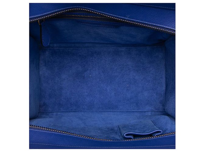 Céline Celine Blue Mini Kalbsleder Luggage Tote Blau - Ansicht 4
