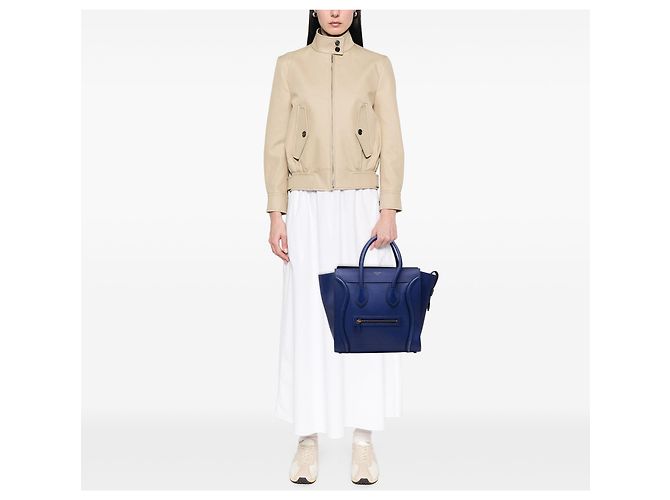 Céline Celine Blue Mini Kalbsleder Luggage Tote Blau - Ansicht 6