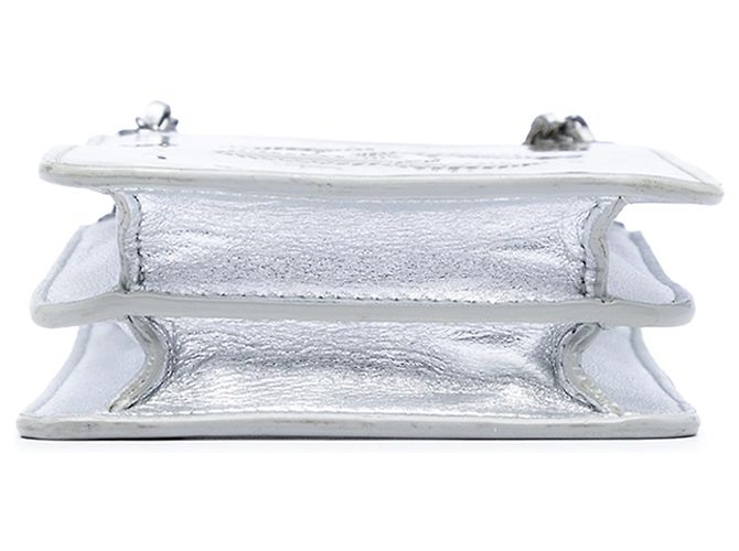 Portatفono a tracolla Chanel Gold CC Patent D'oro - vista 3