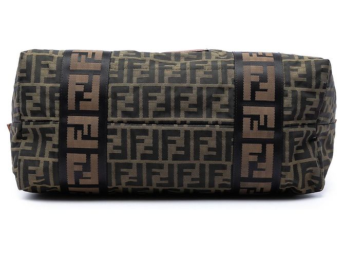 Fendi Tote aus braunem Zucca Canvas FF - Ansicht 3