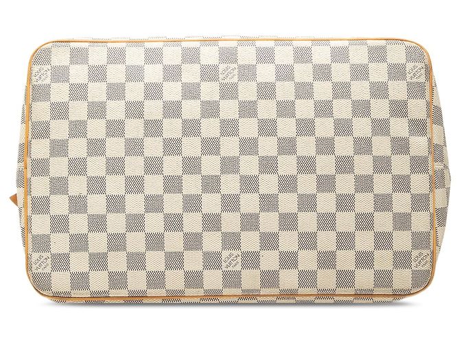 Louis Vuitton White Damier Azur Saleya GM Bianco - vista 3