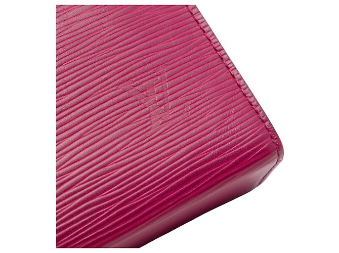 Beauty case Louis Vuitton in Epi Toile rosa 26 - vista 5