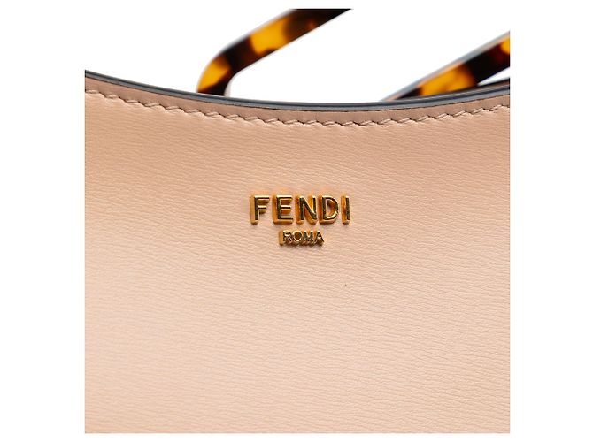 Borsa Fendi Pink Leather O Lock Swing Rosa - vista 5