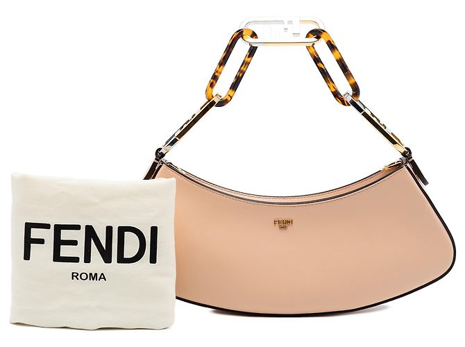 Borsa Fendi Pink Leather O Lock Swing Rosa - vista 8