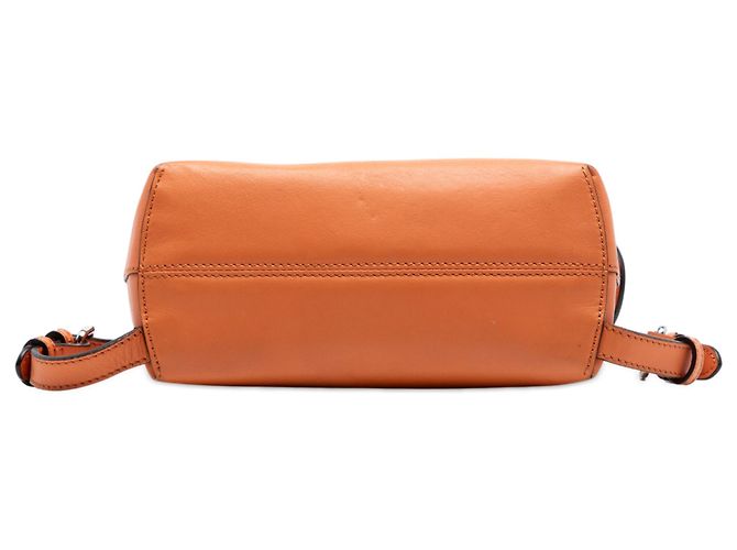 Fendi Orange Mini Leather Back To School Backpack - view 3