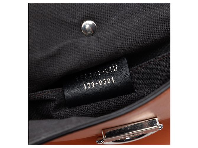 Fendi Orange Mini Leather Back To School Backpack - view 6