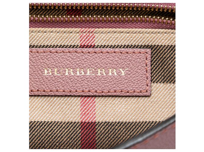 Burberry Pink Small Leather Medley Buckle Crossbody Rosa - vista 5