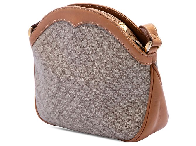 Céline Bolso bandolera Celine en lona revestida beige Macadam - vista 2