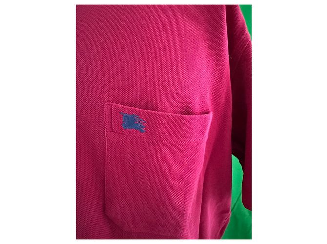 Burberry Polohemd Rot mit Check-Muster - Ansicht 3