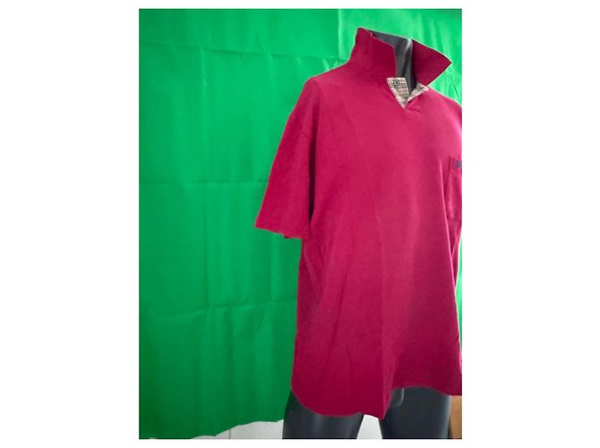 Burberry Polohemd Rot mit Check-Muster - Ansicht 6