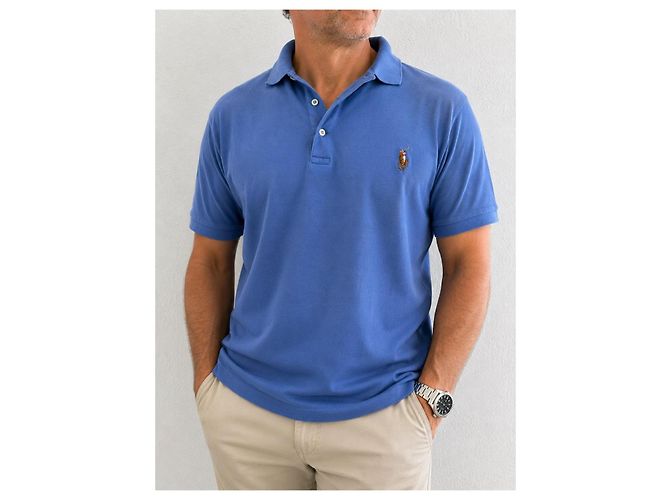 Polo Ralph Lauren Kurzarm Polohemd Blau - Ansicht 2