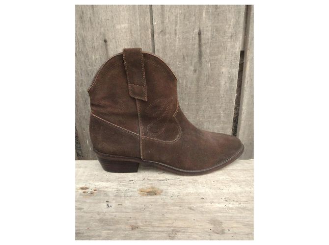 Botines Jigsaw de ante marrón Castaño - vista 8