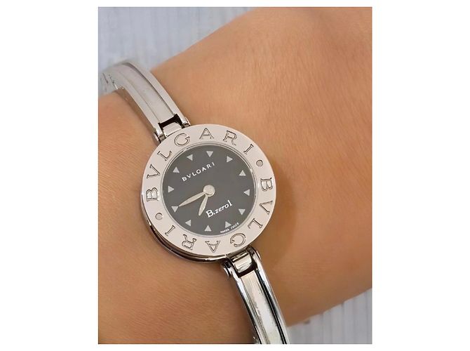 Bulgari Reloj Bvlgari B.zero1 de acero, esfera negra Negro Hardware de plata - vista 8