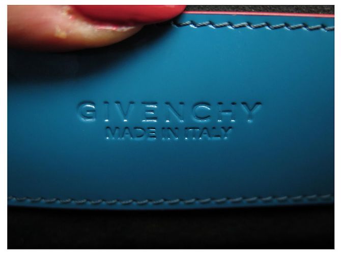 NEUER GIVENCHY GV3 GÜRTELTASCHE LEDER T62-74 Blau - Ansicht 12