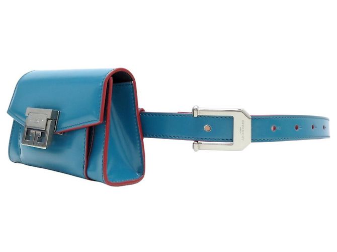 NEUER GIVENCHY GV3 GÜRTELTASCHE LEDER T62-74 Blau - Ansicht 2