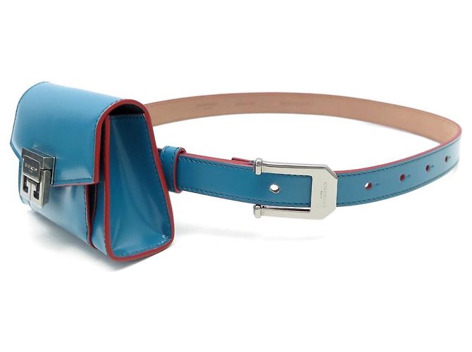 NEUER GIVENCHY GV3 GÜRTELTASCHE LEDER T62-74 Blau - Ansicht 3