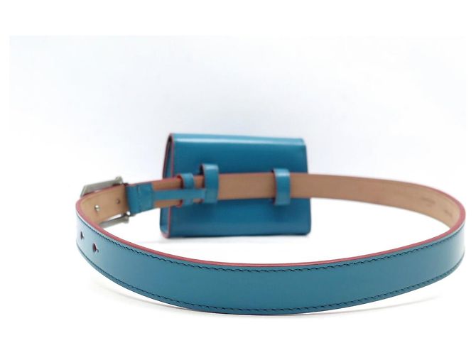 NEUER GIVENCHY GV3 GÜRTELTASCHE LEDER T62-74 Blau - Ansicht 4