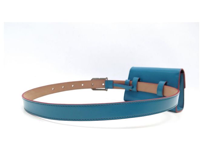 NEUER GIVENCHY GV3 GÜRTELTASCHE LEDER T62-74 Blau - Ansicht 5