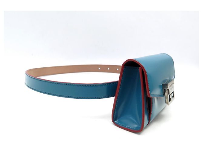 NEUER GIVENCHY GV3 GÜRTELTASCHE LEDER T62-74 Blau - Ansicht 6