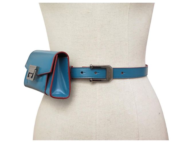 NEUER GIVENCHY GV3 GÜRTELTASCHE LEDER T62-74 Blau - Ansicht 9