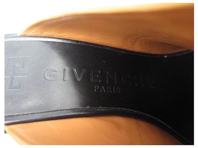 NOVO SAPATOS GIVENCHY BE304JE004 CLOGS SABOTS MULES SALTO 40 COURO Marrom - vista 8