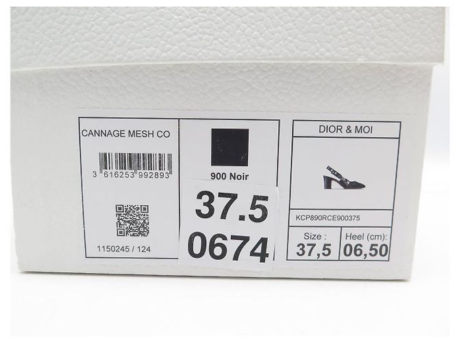 SCARPE DECOLTÉ DIOR J'ADIOR KCP549ECFS900 37.5 TELA NERA Nero - vista 13