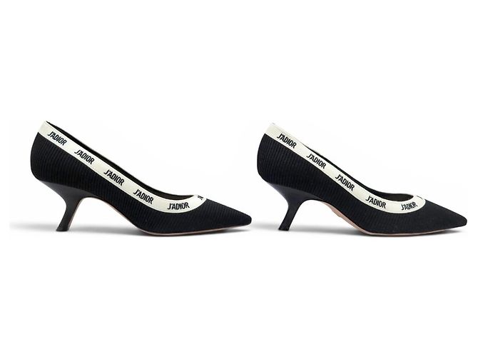 SCARPE DECOLTÉ DIOR J'ADIOR KCP549ECFS900 37.5 TELA NERA Nero - vista 3