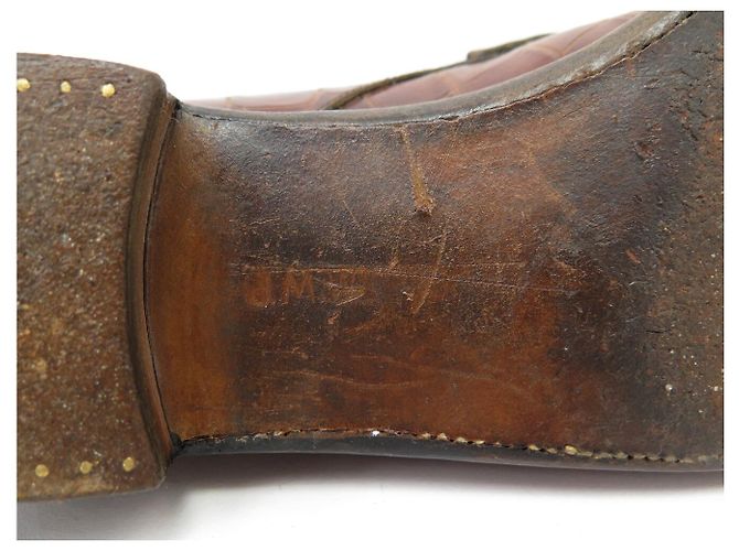 JM Weston VINTAGE WESTON SCHUHE MOKASSIN 180 5.5C 39.5 FIN CROCO LEISTEN Braun - Ansicht 7