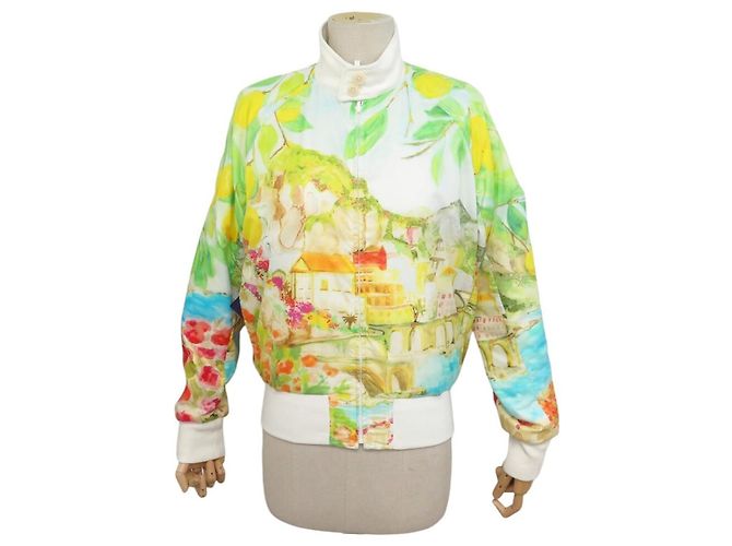RALPH LAUREN TORRENCE REVERSIBLE BLUSON JACKE 636732 GRÖSSE 2 M 40 Weiß - Ansicht 2