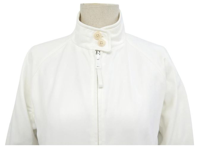 RALPH LAUREN TORRENCE REVERSIBLE BLUSON JACKE 636732 GRÖSSE 2 M 40 Weiß - Ansicht 4