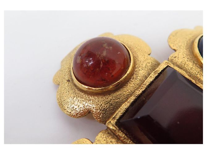 VINTAGE CHANEL GRIPOIX VICTOIRE DE CASTELLANE 1986 PERLEN-CABOCHON-BROSCHE Golden - Ansicht 10