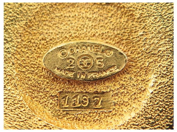 VINTAGE CHANEL GRIPOIX VICTOIRE DE CASTELLANE 1986 PERLEN-CABOCHON-BROSCHE Golden - Ansicht 4