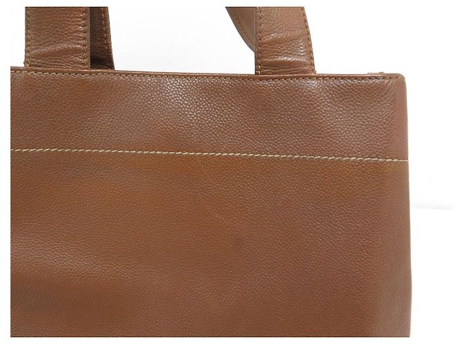 BORSA A MANO CHANEL EXECUTIVE IN PELLE CAVIAR MARRONE A15201 LEATHER BAG - vista 12