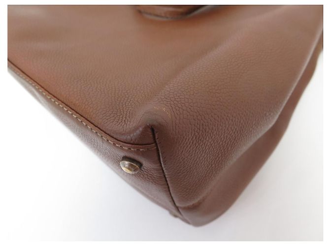 BORSA A MANO CHANEL EXECUTIVE IN PELLE CAVIAR MARRONE A15201 LEATHER BAG - vista 13