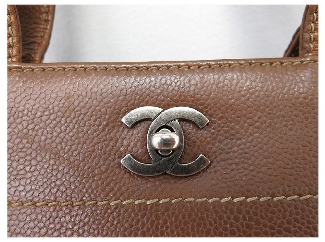 BORSA A MANO CHANEL EXECUTIVE IN PELLE CAVIAR MARRONE A15201 LEATHER BAG - vista 6
